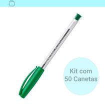 Caneta Verde Trilux 032 Medium Faber Castell 50 Unidades Verde