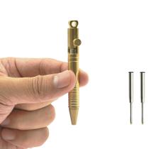 Caneta YEEMO Mini de Latão com Mecanismo Bolt Action e Liberação Rápida 7,6 cm Caneta YEEMO Mini de Latão com Mecanismo Bolt Action e Liberação Rápida 7,6 cm