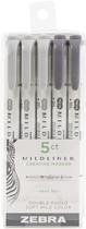 Caneta Zebra Marcadora GRAYS ZEBRA HIGHLITER 5/PK, 5 unidades Caneta Zebra Marcadora GRAYS ZEBRA HIGHLITER 5/PK, 5 unidades