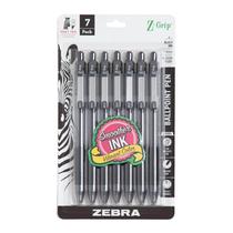 Caneta Zebra Z-Grip RT BP preta, pacote com 7 Caneta Zebra Z-Grip RT BP preta, pacote com 7