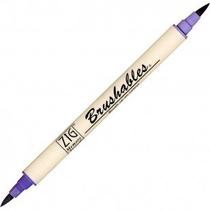 Caneta Zig Brushables Kuretake Dupla Violet