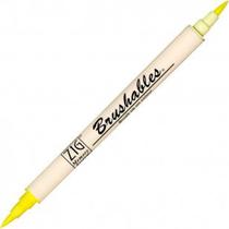 Caneta Zig Brushables Kuretake Dupla Yellow
