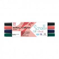 Caneta Zig Scroll & Brush 04 Cores