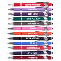 Canetas Actsun, pacote com 12, tinta preta, caneta touch, presente motivacional Canetas Actsun, pacote com 12, tinta preta, caneta touch, presente motivacional