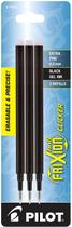 Canetas apagáveis Pilot FriXion Ball com recargas de tinta gel, pacote com 3 unidades, 0,5 mm Canetas apagáveis Pilot FriXion Ball com recargas de tinta gel, pacote com 3 unidades, 0,5 mm