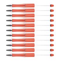 Canetas BB Beadthoven 20 peças de tinta preta bordável de plástico 5,3 cm Canetas BB Beadthoven 20 peças de tinta preta bordável de plástico 5,3 cm