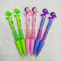 Canetas bichinhos Kawaii Papelaria Fofa Com luz C/ cristal