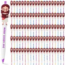 Canetas Christian Jesus CroBlissful, 100 unidades, versículo bíblico de 15 cm