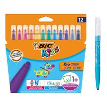 Canetas coloridas para bebês BIC Kids Kid Couleur, pacote com 12