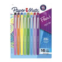 Canetas com ponta de feltro Paper Mate Flair Medium Point 0,7 mm 16 unidades Canetas com ponta de feltro Paper Mate Flair Medium Point 0,7 mm 16 unidades