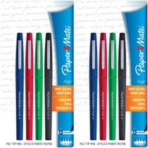 Canetas com ponta de feltro Paper Mate Flair Medium Point 0,7 mm 8 cores Canetas com ponta de feltro Paper Mate Flair Medium Point 0,7 mm 8 cores
