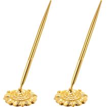 Canetas de casamento Outus com suporte redondo oco de metal