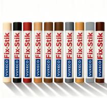 Canetas de cera para reparo de madeira Vuxeco Fix Stick, móveis de 10 cores Canetas de cera para reparo de madeira Vuxeco Fix Stick, móveis de 10 cores