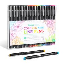 Canetas de desenho Fineliner Ohuhu, 18 pacotes, 11 cores e 7 pretas Canetas de desenho Fineliner Ohuhu, 18 pacotes, 11 cores e 7 pretas