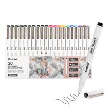 Canetas de Desenho Grabie 20 Fineliners Multicolor à Prova d'Água Canetas de Desenho Grabie 20 Fineliners Multicolor à Prova d'Água