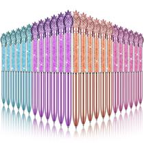 Canetas de diamante de cristal Gersoniel, 24 peças, tinta preta, 4 cores