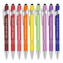 Canetas de escritório Snarky, canetas engraçadas e insultantes, canetas esferográficas, canetas esferográficas Macaron Touch, canetas Stylus para escr