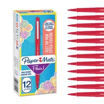 Canetas de feltro Paper Mate Flair, 12 unidades, ponto médio, 0,7 mm