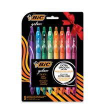 Canetas de gel BIC Gelocity Quick Dry 0,7 mm, ponto médio, pacote com 8