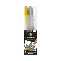 Canetas De Gel De Rolo De Gel De Ponto Sortido Sakura 3 Pcs Marcador De Destaque Para Diário Arte