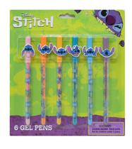 Canetas de gel Disney Stitch, pacote com 6 Canetas de gel Disney Stitch, pacote com 6