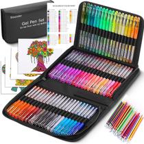 Canetas de gel Glitter Soucolor, pacote 120 para livros de colorir para adultos Canetas de gel Glitter Soucolor, pacote 120 para livros de colorir para adultos