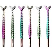 Canetas de gel LuFox Mermaid Tail de 0,5 mm, conjunto de 6 tintas pretas