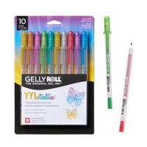 Canetas de Gel Metálicas SAKURA Gelly Roll - Pacote com 10 Cores