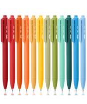 Canetas de gel Mr. Pen retráteis de 0,5 mm Fine Point, pacote com 12 Canetas de gel Mr. Pen retráteis de 0,5 mm Fine Point, pacote com 12