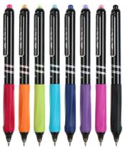 Canetas de gel Mr. Pen retráteis de 0,7 mm Fine Point, pacote com 8 Canetas de gel Mr. Pen retráteis de 0,7 mm Fine Point, pacote com 8