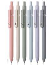 Canetas de gel Mr. Pen retráteis de ponta fina de 0,5 mm, pacote com 6 Canetas de gel Mr. Pen retráteis de ponta fina de 0,5 mm, pacote com 6