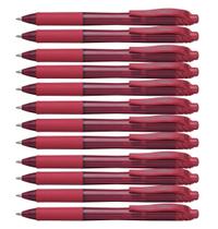 Canetas de gel Pentel EnergelX retráteis Bold Point Red Ink 12/pacote Canetas de gel Pentel EnergelX retráteis Bold Point Red Ink 12/pacote