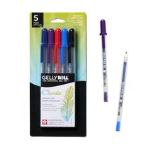 Canetas de gel SAKURA Gelly Roll Medium Point Ink, pacote com 5
