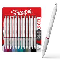 Canetas de gel Sharpie S-Gel Fashion Barrel Pearl White 0,7 mm 12 unidades Canetas de gel Sharpie S-Gel Fashion Barrel Pearl White 0,7 mm 12 unidades