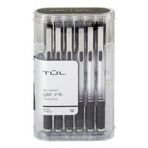 Canetas de gel TUL GL Series Bold Point 1,0 mm Silver Barrel Black Ink Canetas de gel TUL GL Series Bold Point 1,0 mm Silver Barrel Black Ink