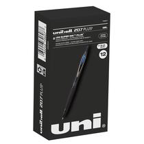 Canetas de Gel Uni-ball 207 Plus Retráteis (0,5mm) - Azul - Pacote com 12