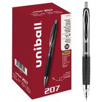 Canetas de gel uni-ball 207 retráteis de ponto médio pretas 36 unidades Canetas de gel uni-ball 207 retráteis de ponto médio pretas 36 unidades