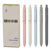 Canetas de gel VICO School Supplies 0,5 mm, tinta preta de secagem rápida, 5 unidades