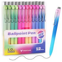 Canetas de gel WY WENYUAN Cute Pastel Ballpoint 1.0mm, tinta preta