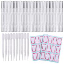 Canetas de óleo de cutícula Waybas Transparent Twist 20 unidades com pincel