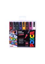 Canetas de pintura Posca PC-5M, marcador permanente à base de água, conjunto de 8 Canetas de pintura Posca PC-5M, marcador permanente à base de água, conjunto de 8