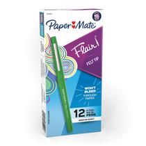 Canetas de ponta porosa Paper Mate Flair Point-Guard Green x12