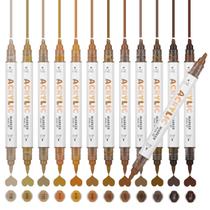Canetas de Tinta Acrílica ZZWUAPT com Ponta Dupla 1-5mm Canetas de Tinta Acrílica ZZWUAPT com Ponta Dupla 1-5mm