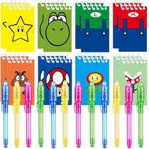 Canetas e Blocos de Notas Invisíveis Jiaoohoo Super Bros - Kit com 12 Peças