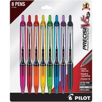 Canetas esféricas rolantes PILOT Precise V5 RT Extra-Finas 0,5 mm 8 unidades