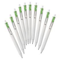 Canetas Esferográficas Gel Mitsubishi Uni-Ball One 0,38 mm Verde Lima Pacote com 10