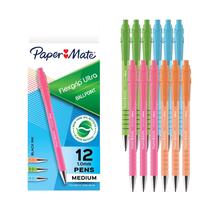 Canetas esferográficas Paper Mate FlexGrip Ultra Recycled 12 pretas Canetas esferográficas Paper Mate FlexGrip Ultra Recycled 12 pretas