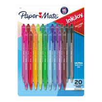 Canetas esferográficas Paper Mate InkJoy 100RT Medium 1.0mm 20C