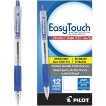 Canetas esferográficas PILOT EasyTouch Tinta azul recarregável e retrátil Canetas esferográficas PILOT EasyTouch Tinta azul recarregável e retrátil