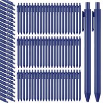 Canetas esferográficas Teling retráteis de 1,0 mm de ponto médio x100 azul marinho